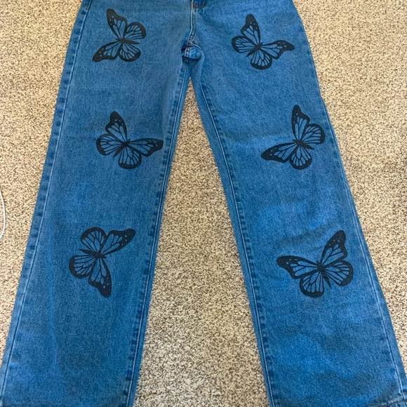 BRAND NEW RUE 21 BUTTERFLY PANTS - Picture 2 of 4